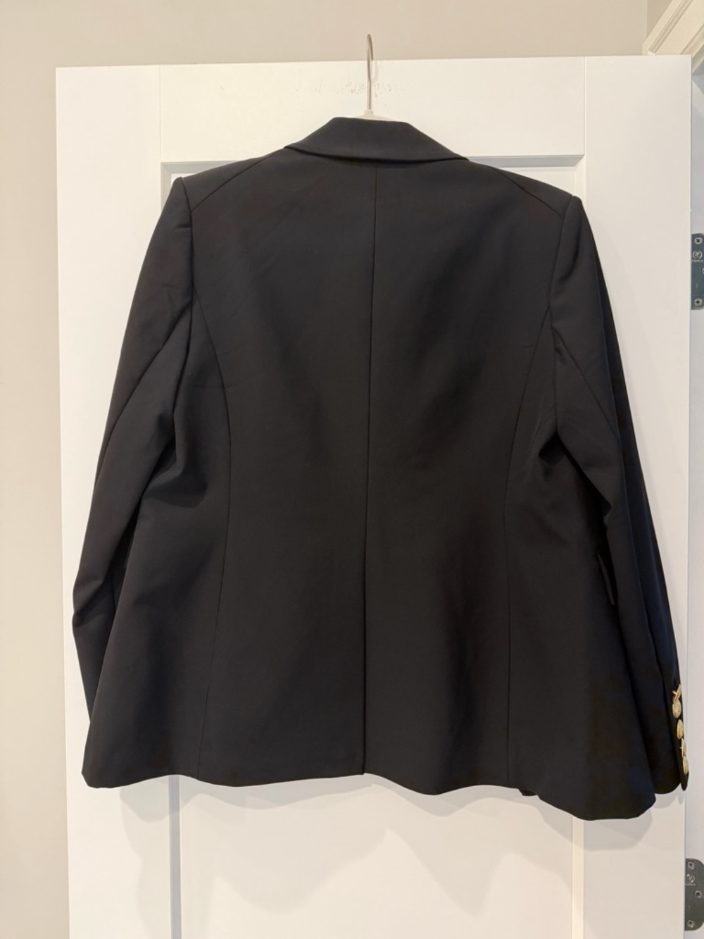 NWT Quince Black double breasted Dickey blazer. SOLD OUT. Size M. - Picture 3 of 3